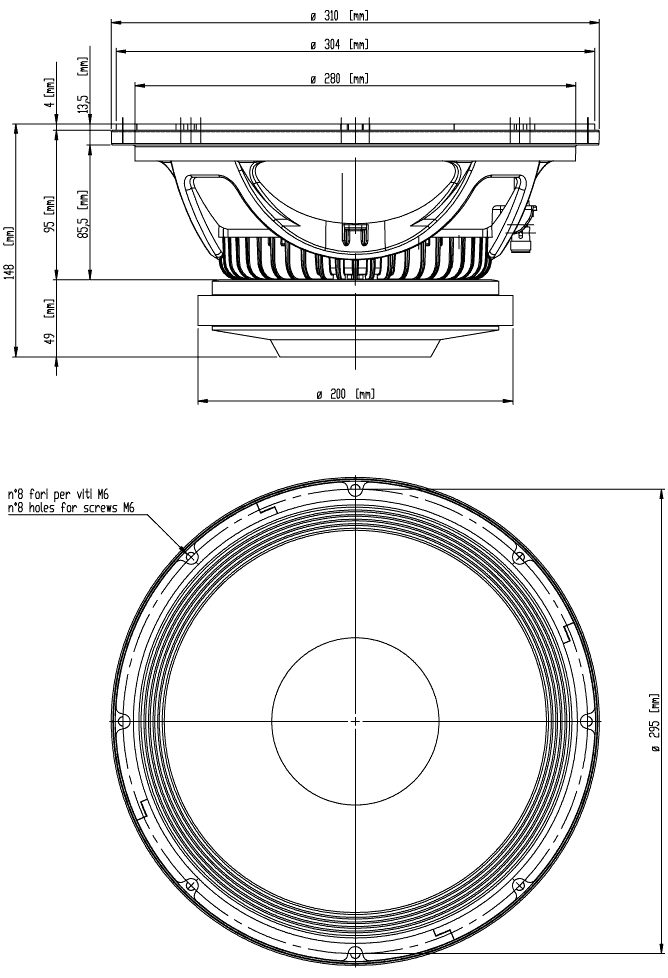 Размеры динамиков. Eighteen Sound 12tc300. EIGHTEENSOUND 12w750 4ом. Рупора eighteen Sound 310. Sound 18w1200.