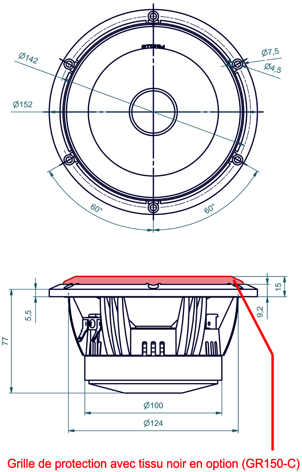 ATOHM LD150CR04 Dimensions