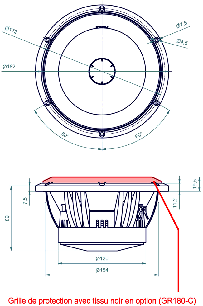 ATOHM LD180CR04 Dimensions
