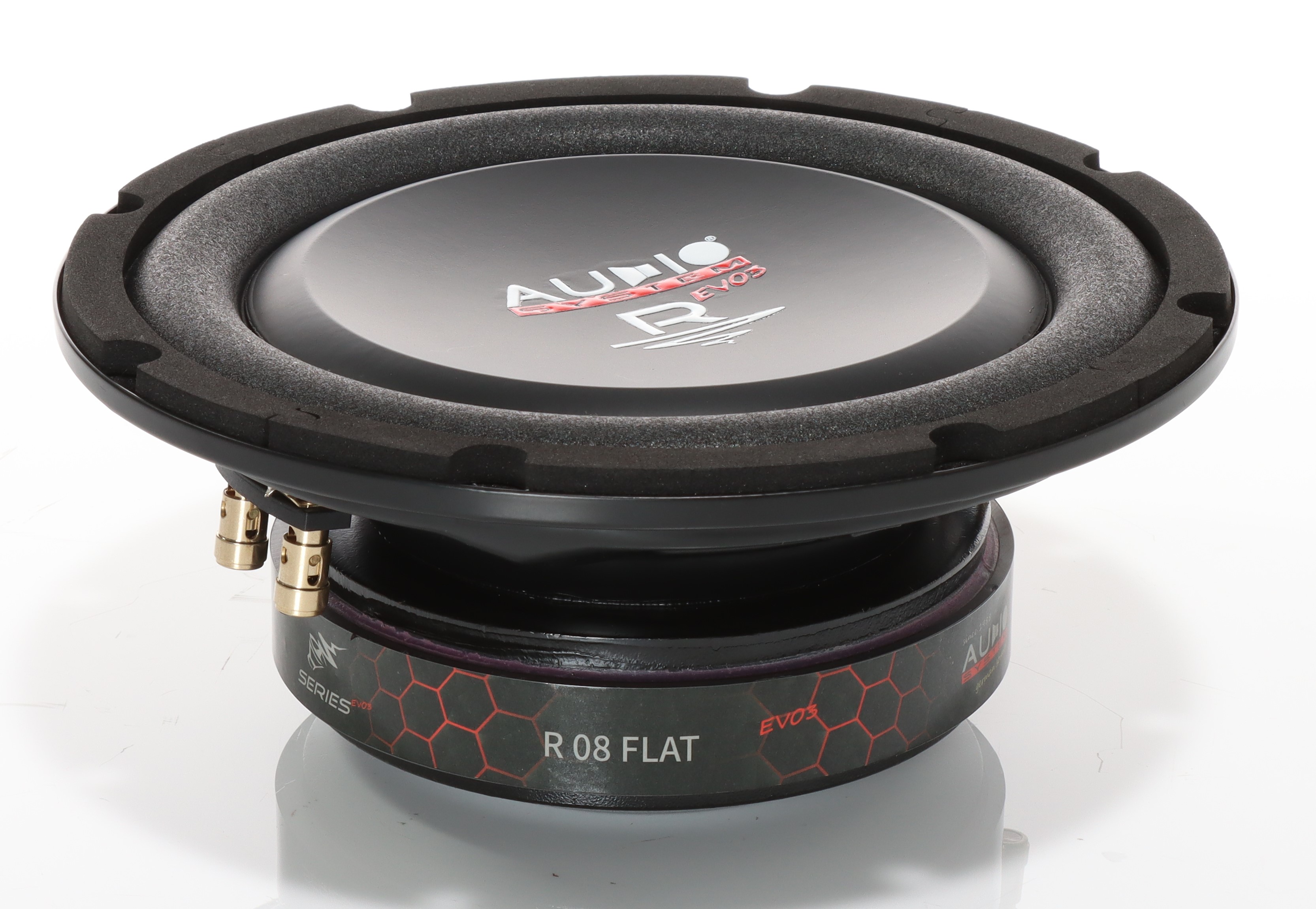 Audio System R 08 FLAT EVO 3-D4 Shallow Subwoofer