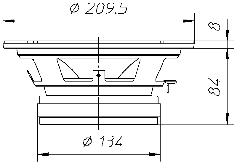 Ciare CM200N ENG Dimensions