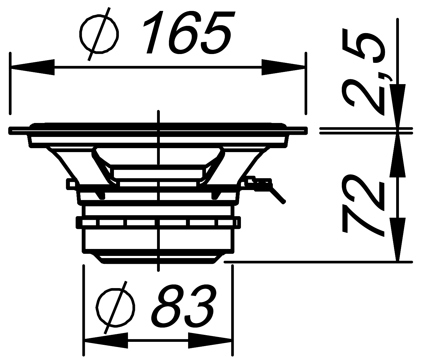 Ciare CMI160ND Dimensions