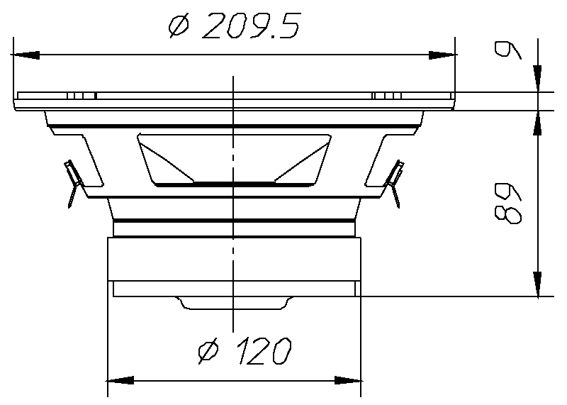 Ciare CS201 Dimensions