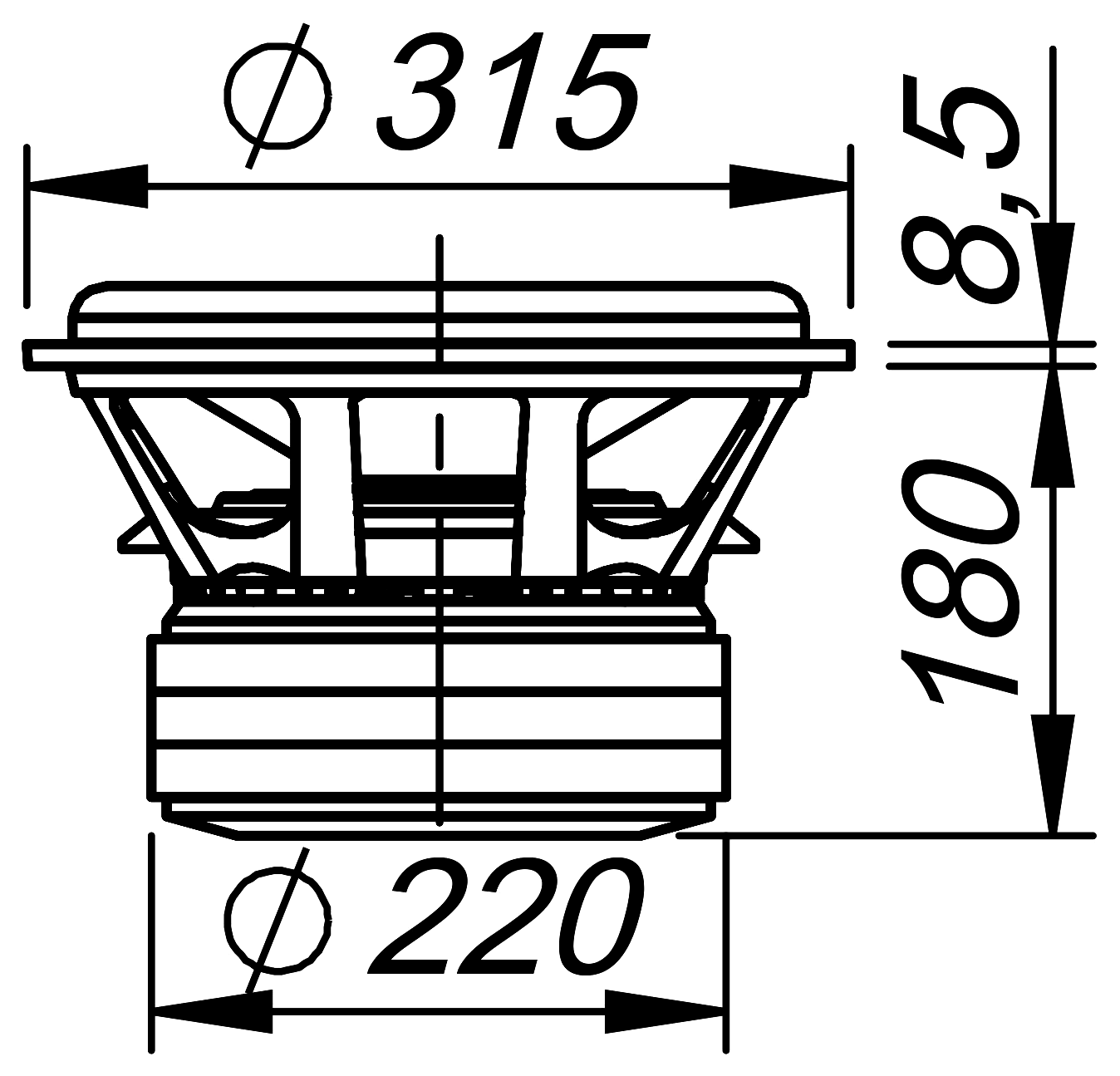 Ciare CSW7012EVO Dimensions