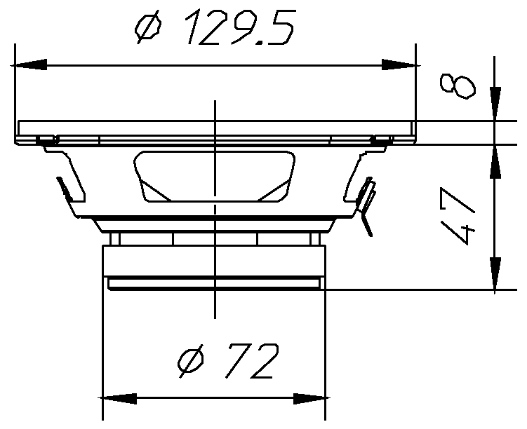 Ciare CW130Z Dimensions