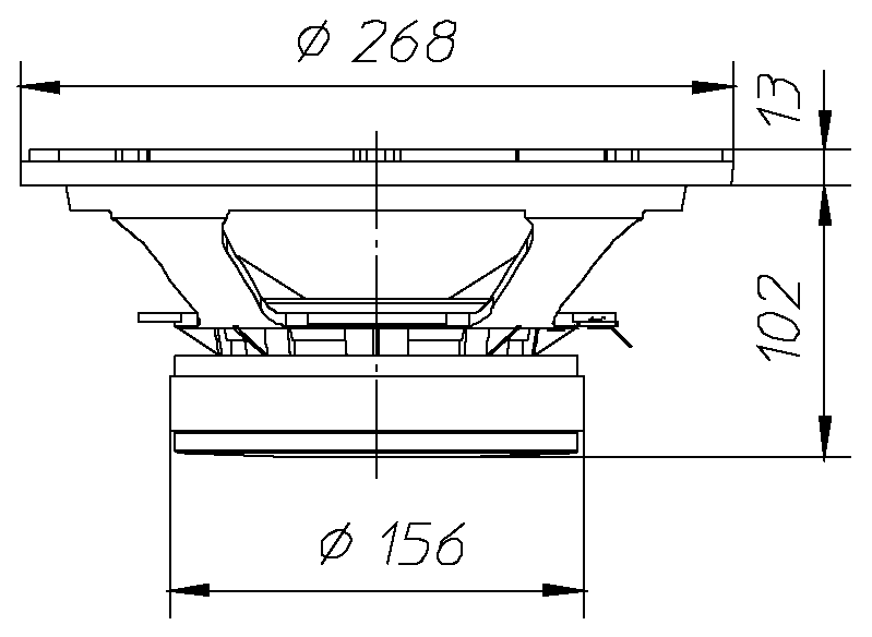 Ciare CW255 Dimensions