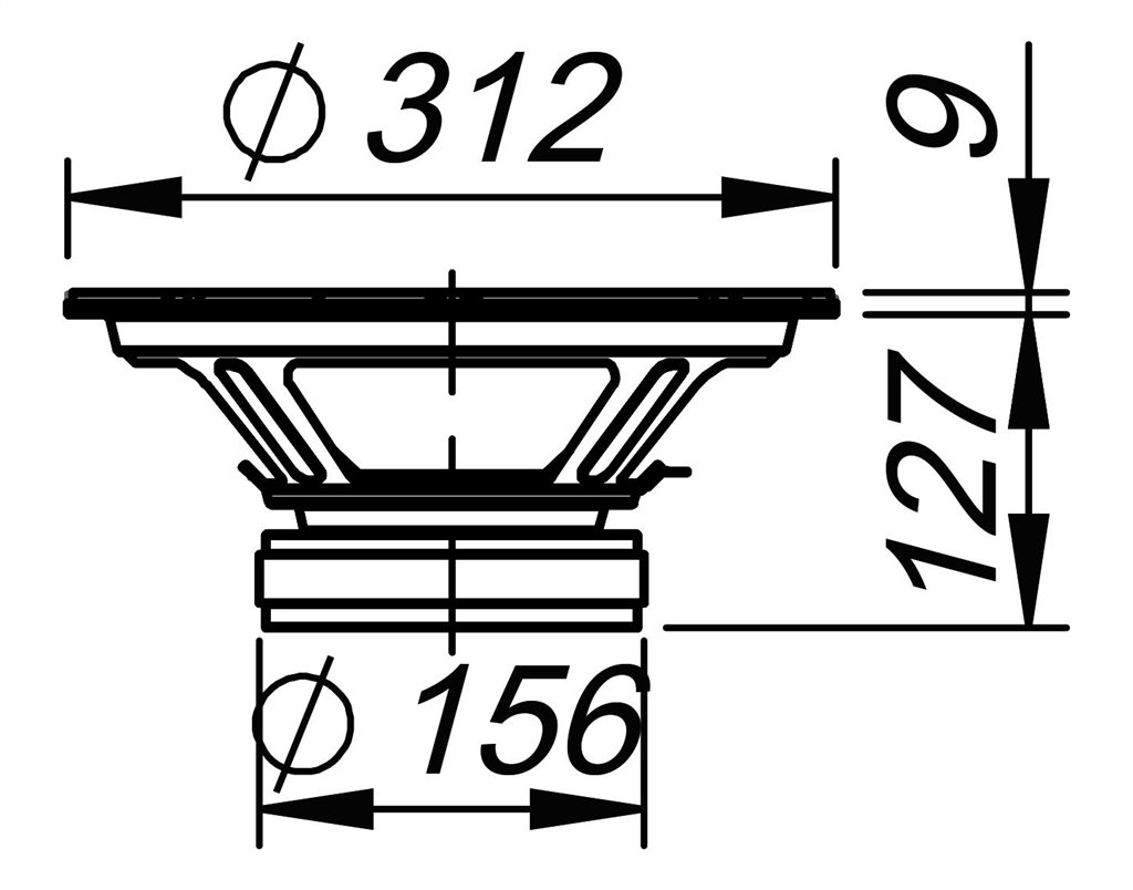 Ciare FXE12.64WS-4 Dimensions