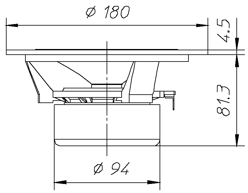 Ciare HX160 Dimensions