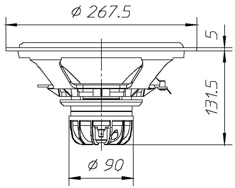 Ciare HX255 Dimensions