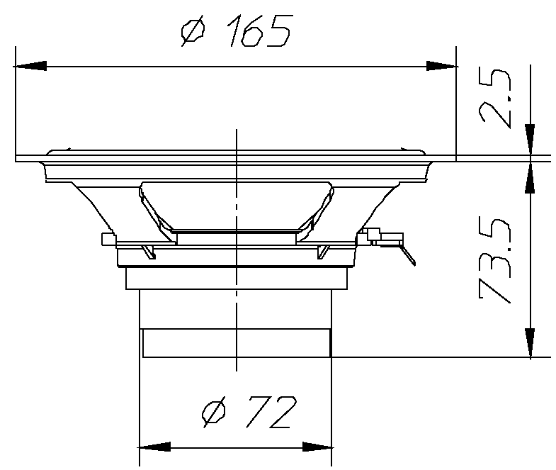 Ciare PW160ND Dimensions