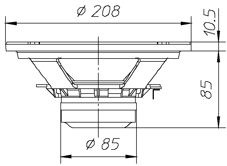 Ciare PW205ND Dimensions