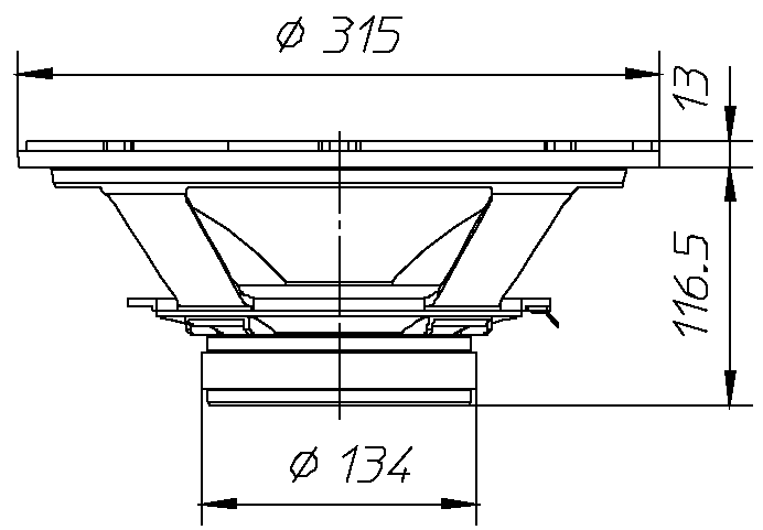 Ciare PW328 Dimensions