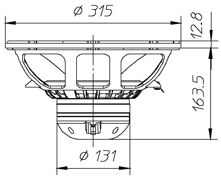 Ciare PX335ND Dimensions