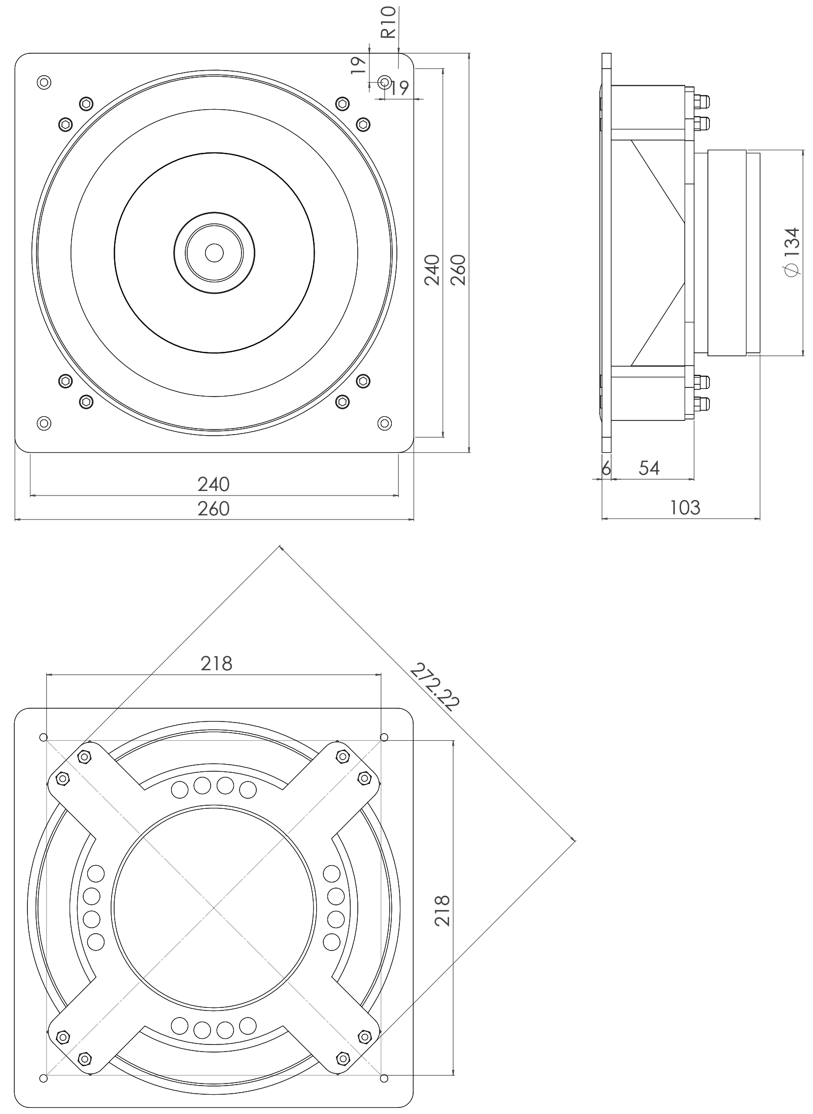 Cube Audio F10 Neo v2 Dimensions