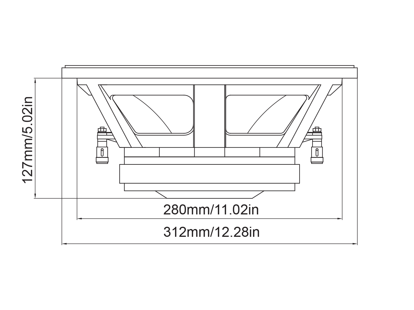 DB Drive P5W 12 Dimensions