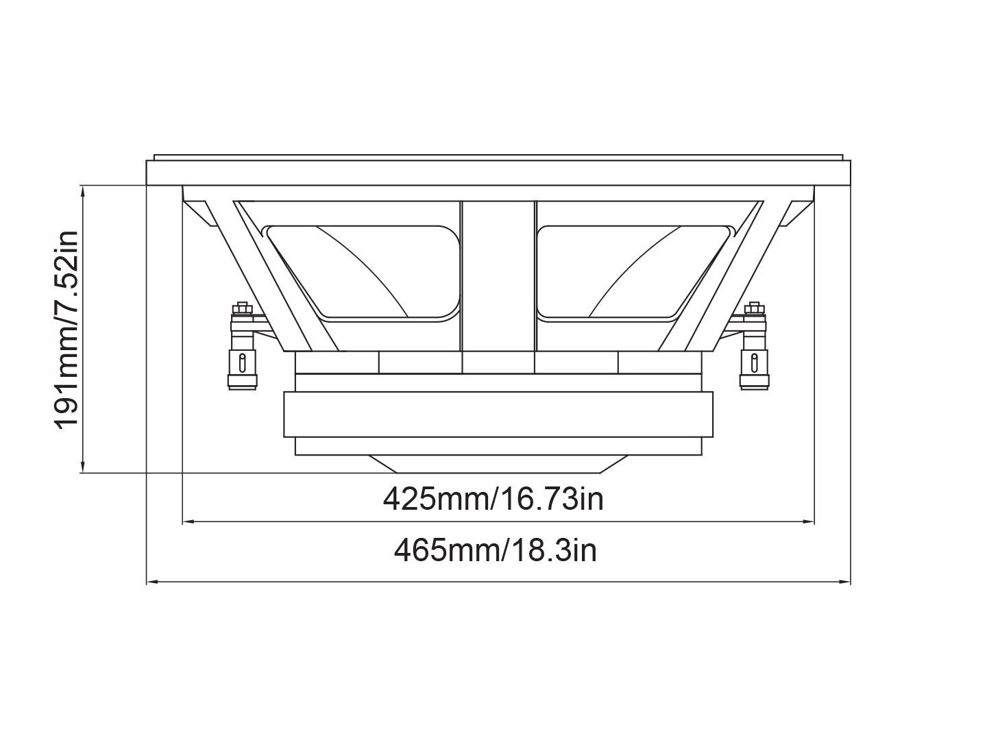 DB Drive P5W 18 Dimensions