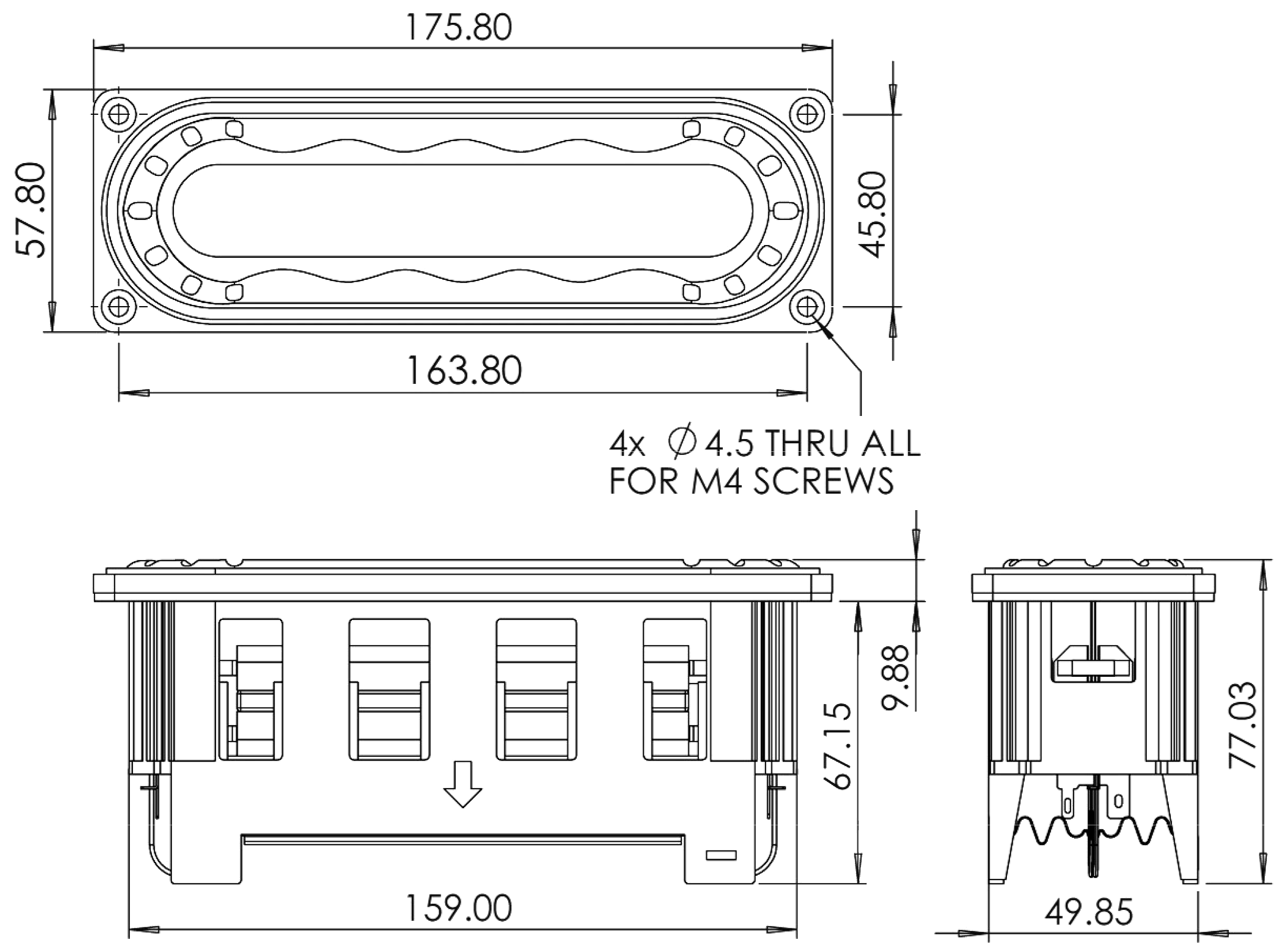 Dayton Audio RC180-55 Dimensions