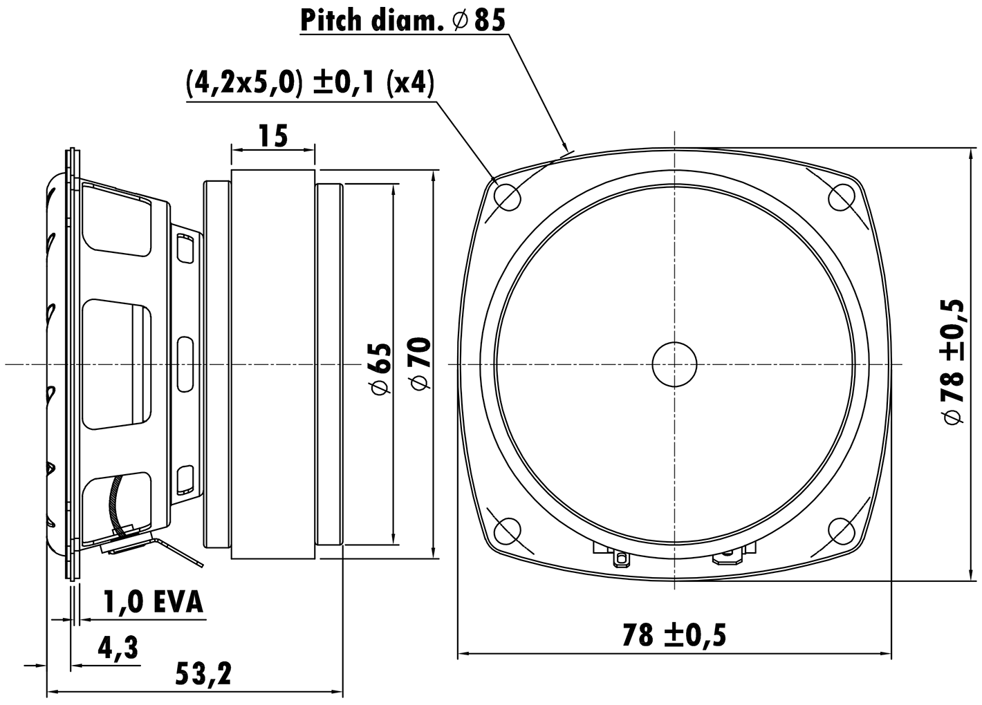 EASTECH AURFD0008-0030 Dimensions