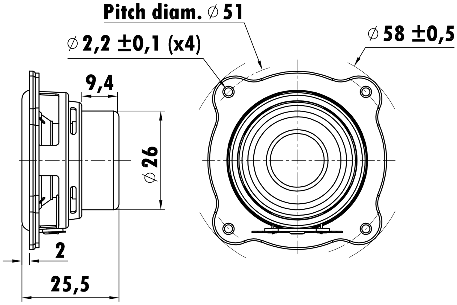 EASTECH FSA010315-0800 Dimensions