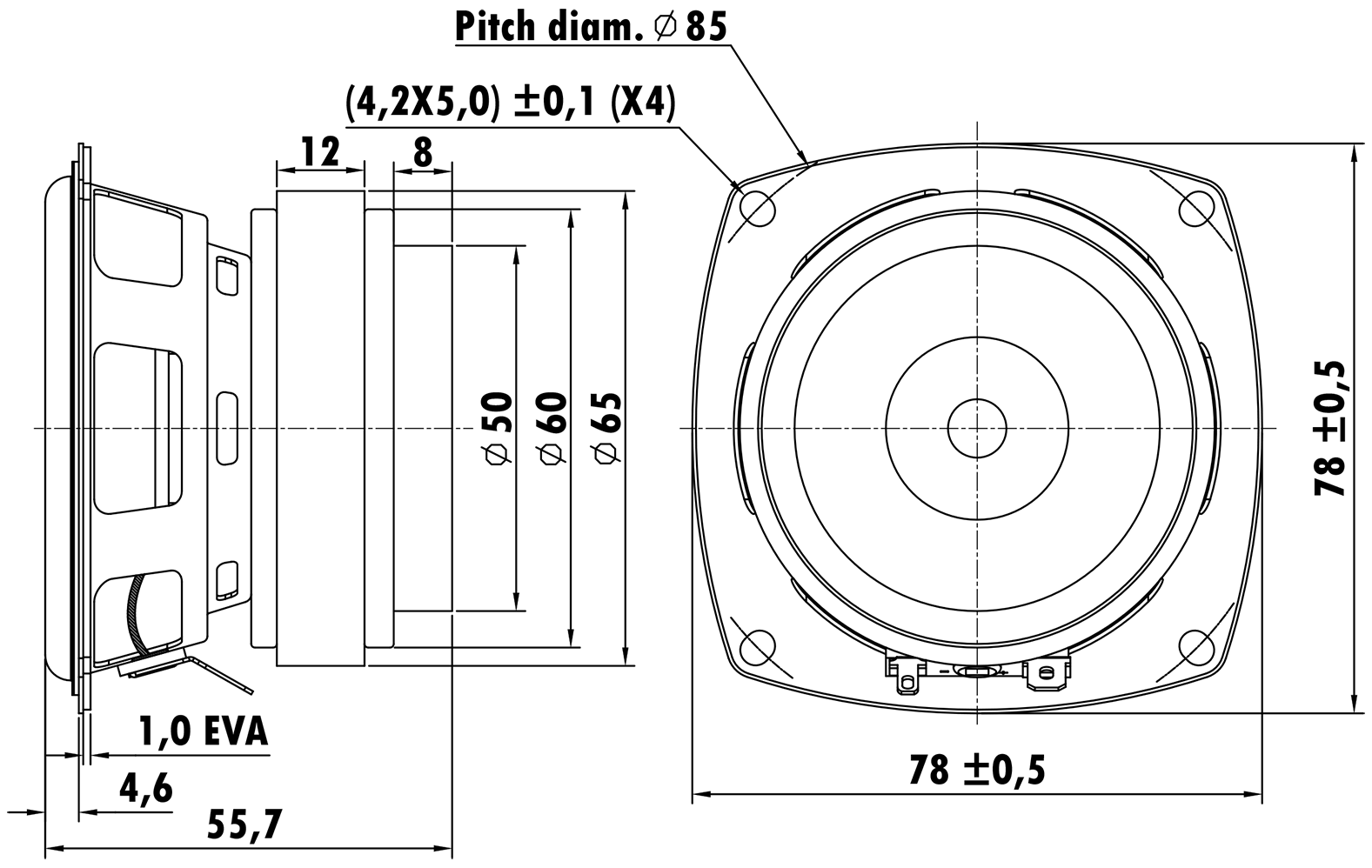 EASTECH FSB132030-0400 Dimensions