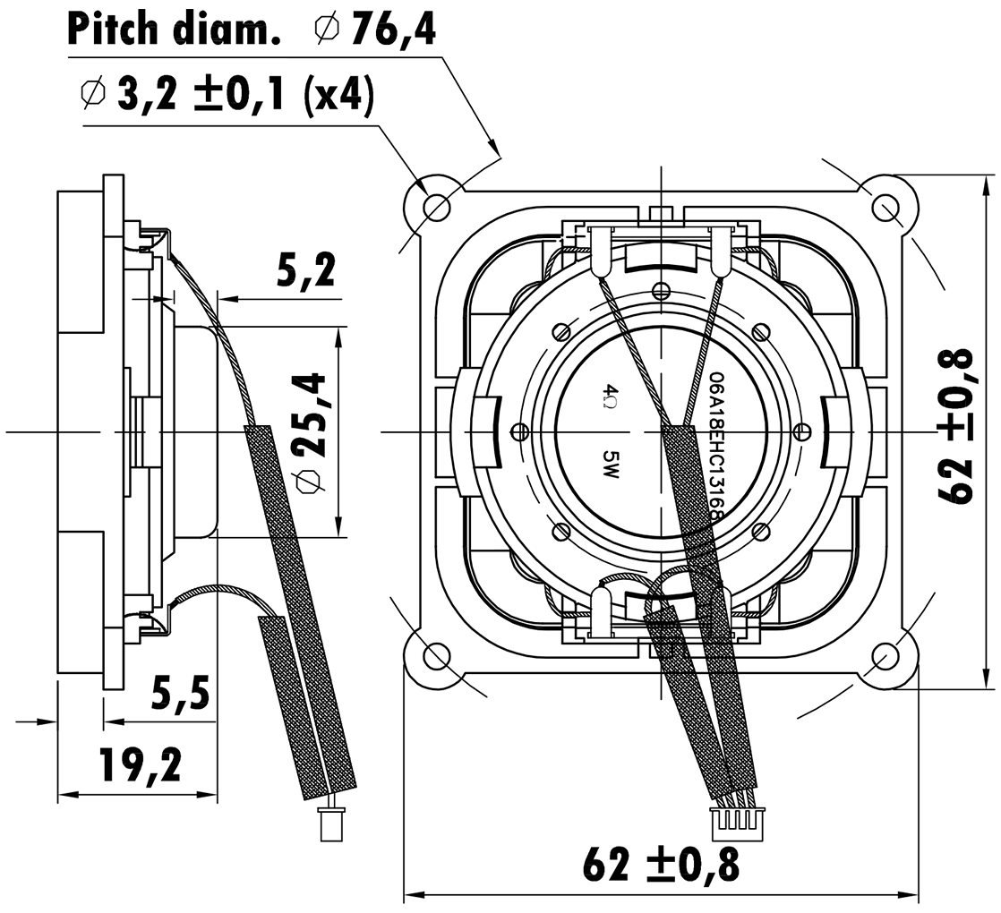 EASTECH FSC120500-0400 Dimensions