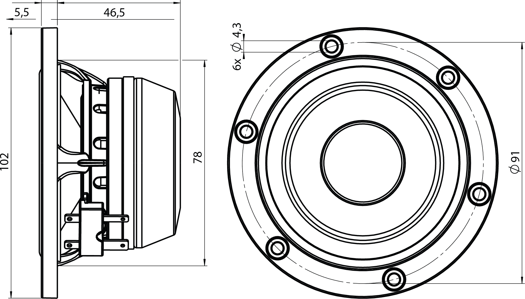 ETON 3-212/C8/25 HEX Dimensions