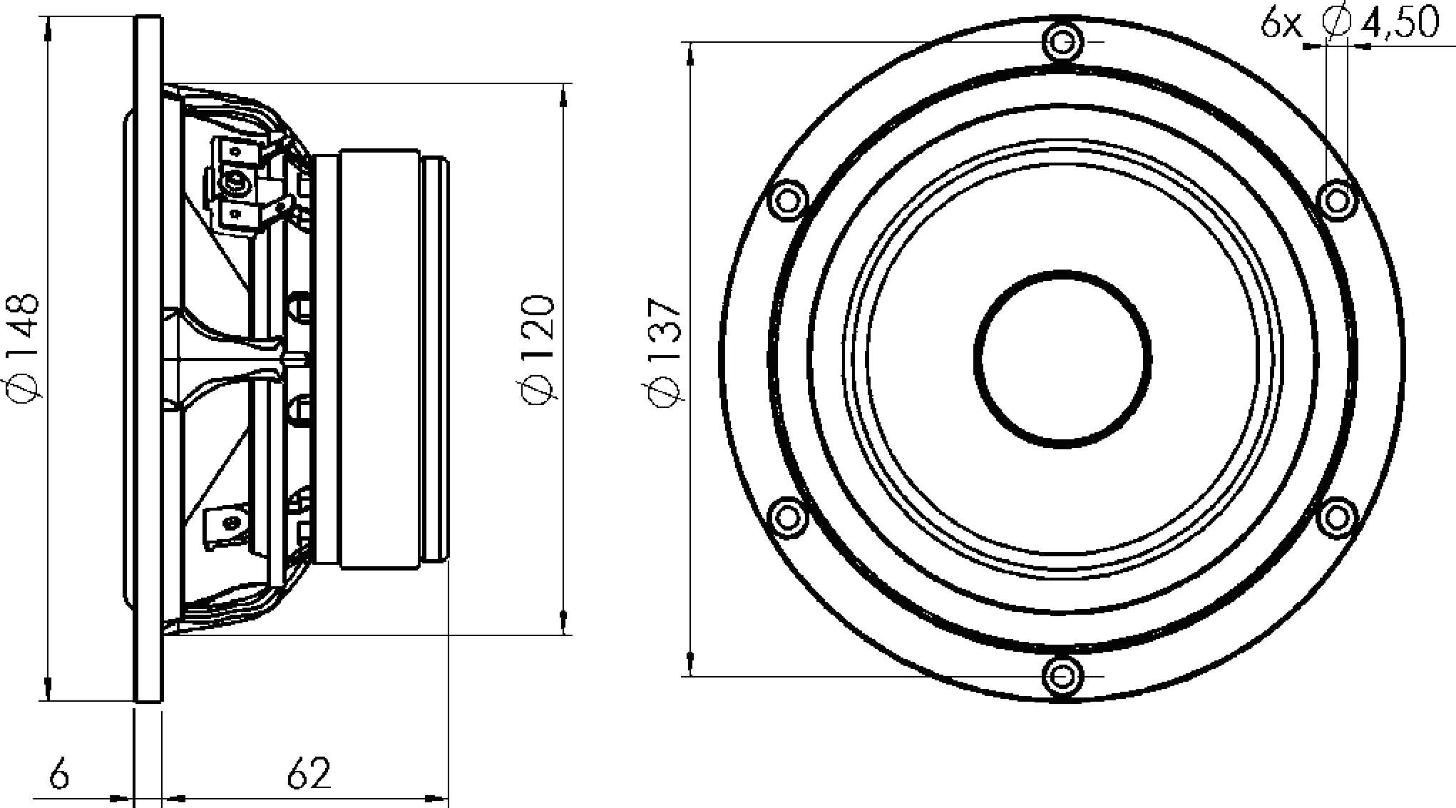 ETON 5-212/C8/25 HEX Dimensions