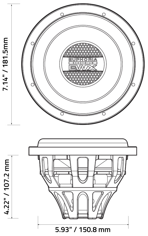 EUPHORIA EWX6NEO Dimensions