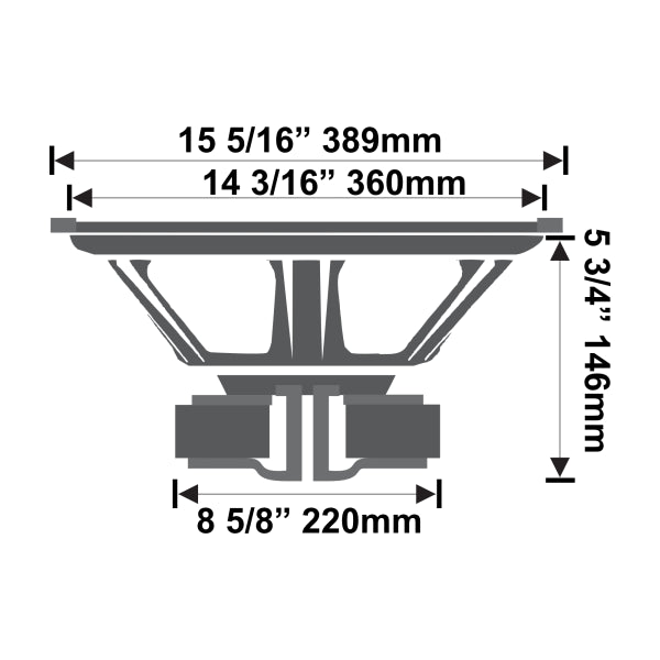 Earthquake PRO-X158 Dimensions