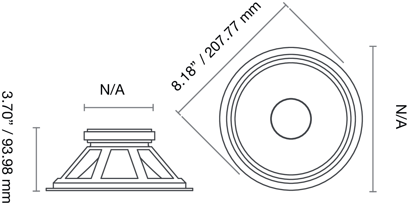 Fane SOVEREIGN 8-125 Dimensions