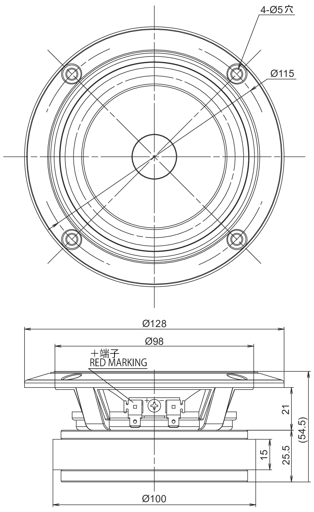 Fostex FE108-Sol 2023 Dimensions
