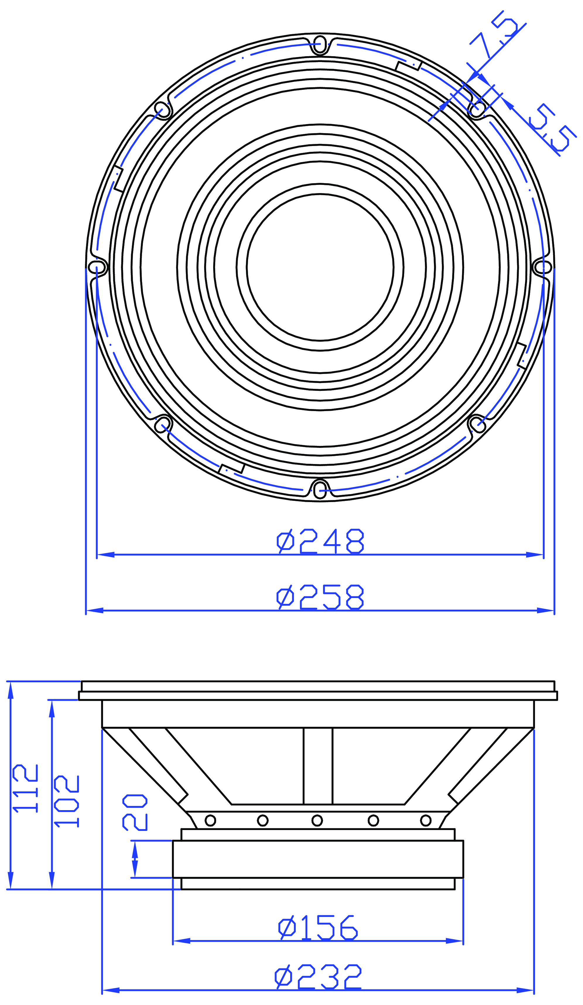 GRS 10PT-8 Dimensions