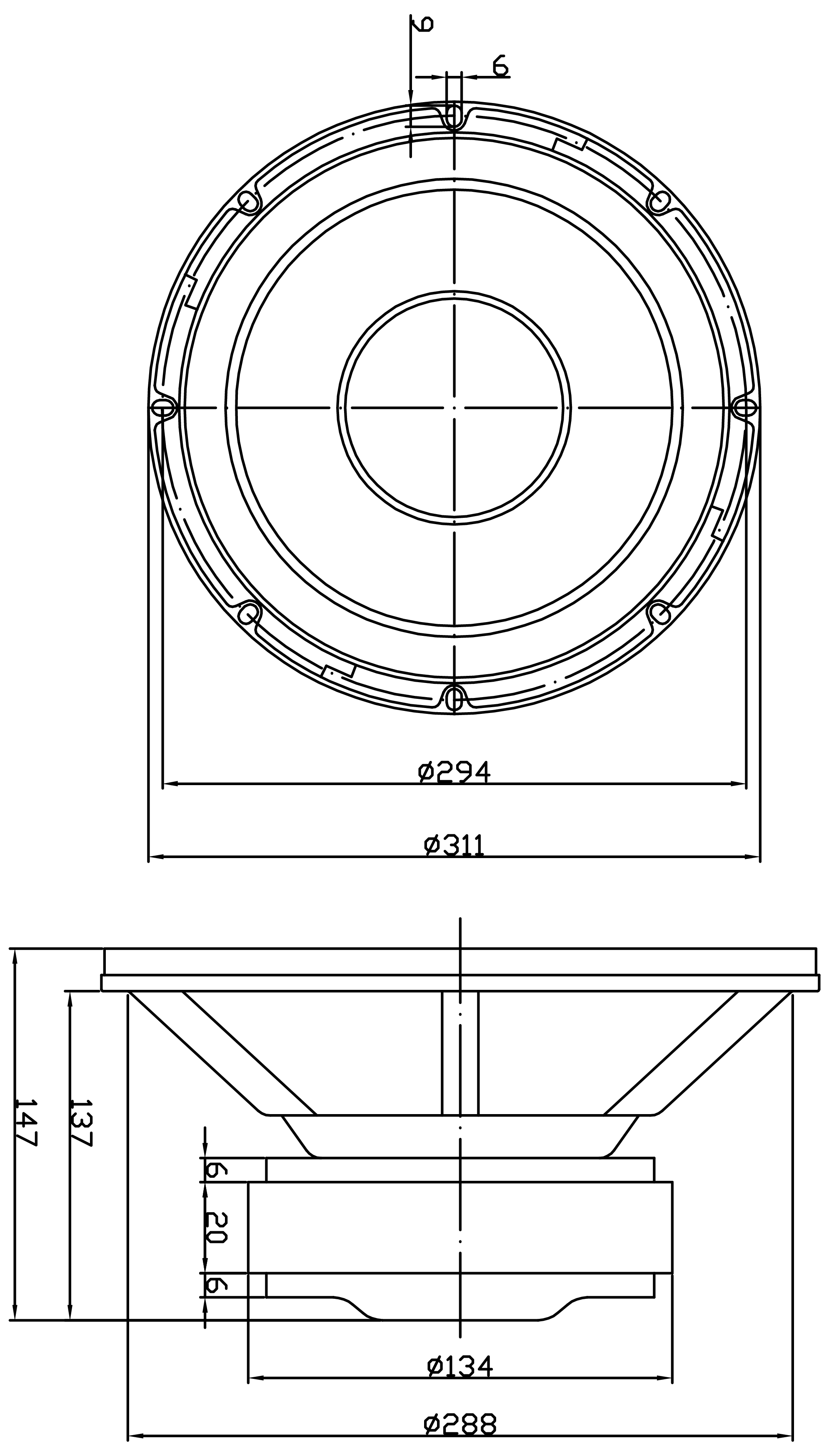 GRS 12SW-4 Dimensions