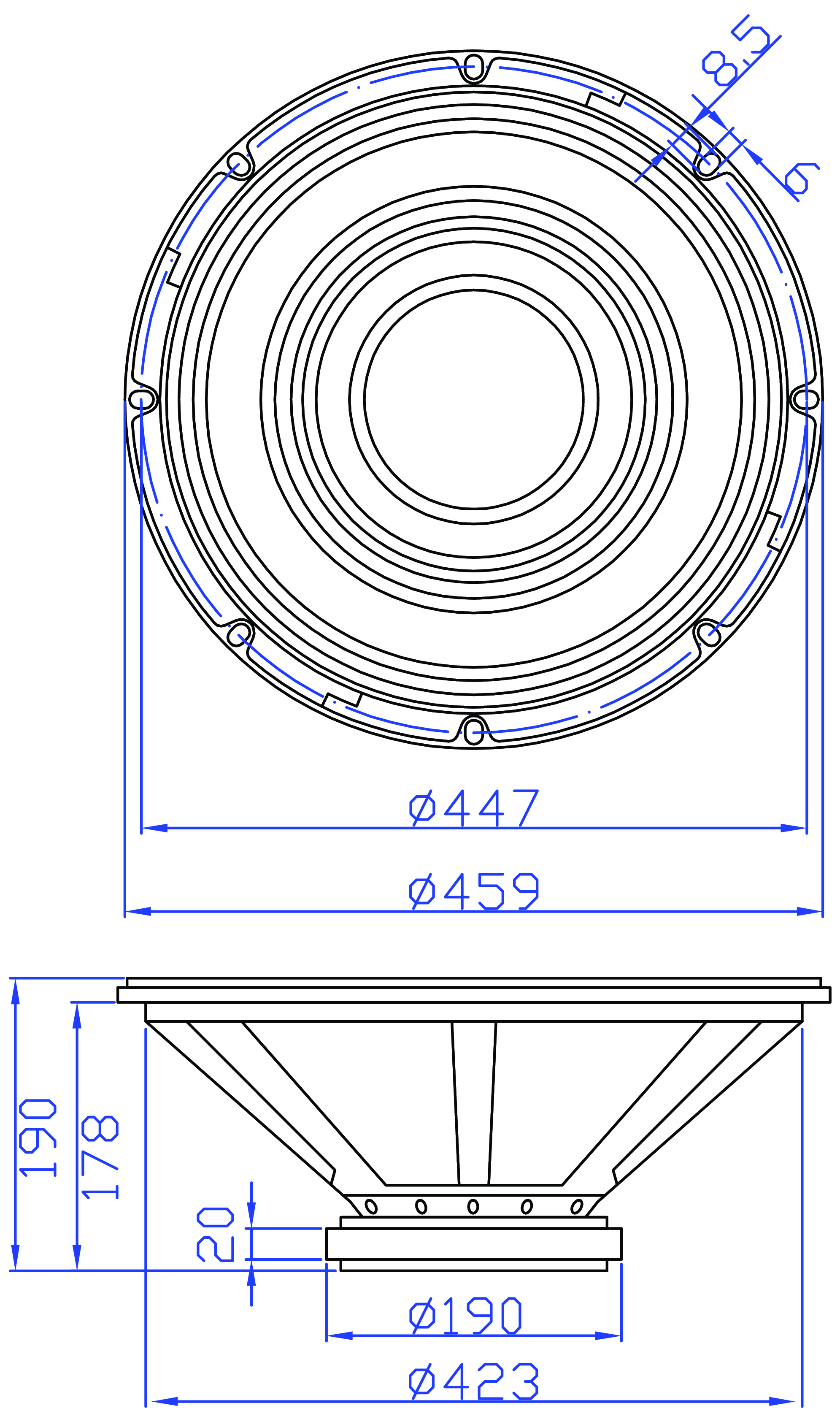 GRS 18PT-8 Dimensions