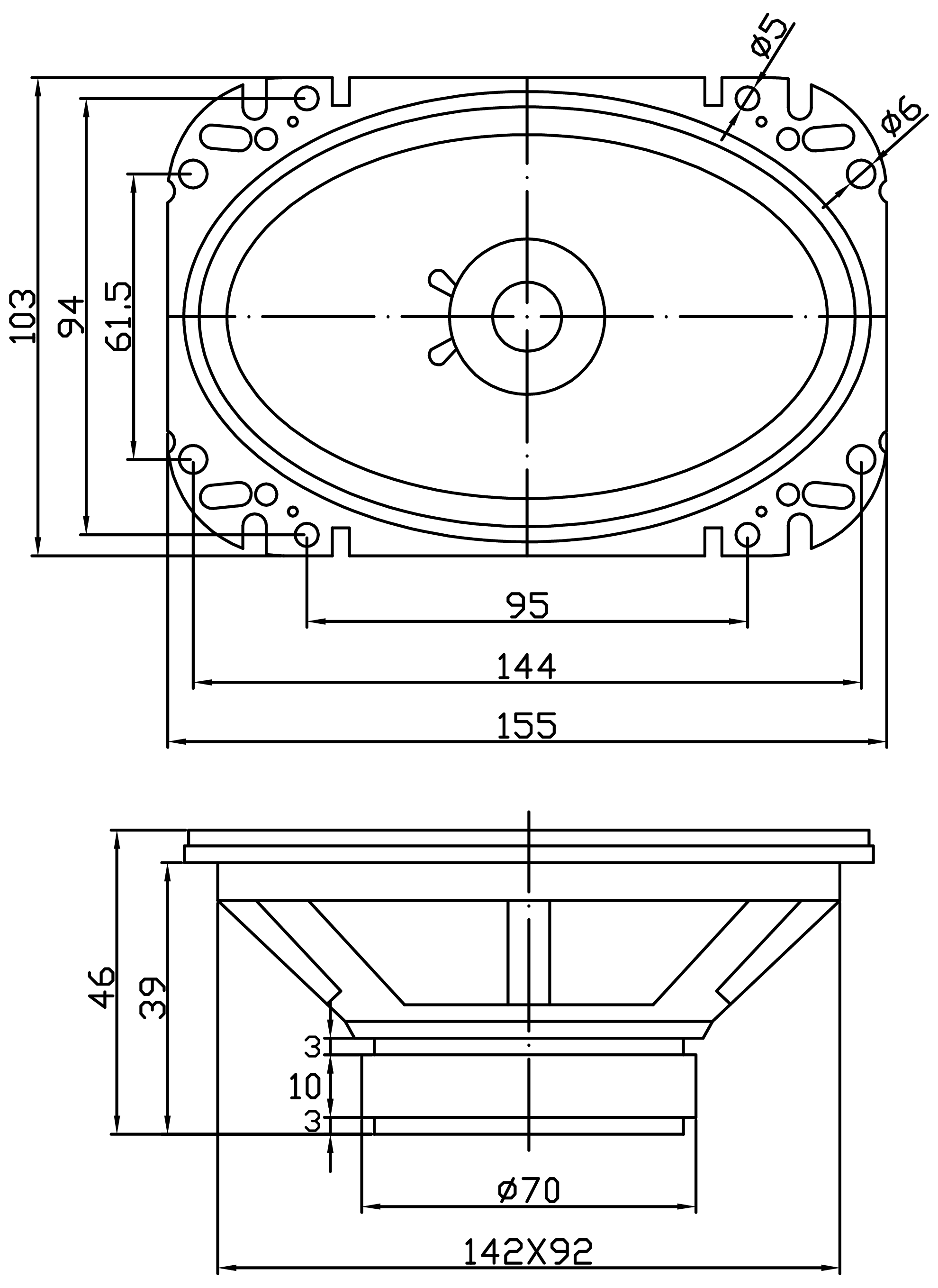 GRS 46AS-4 Dimensions