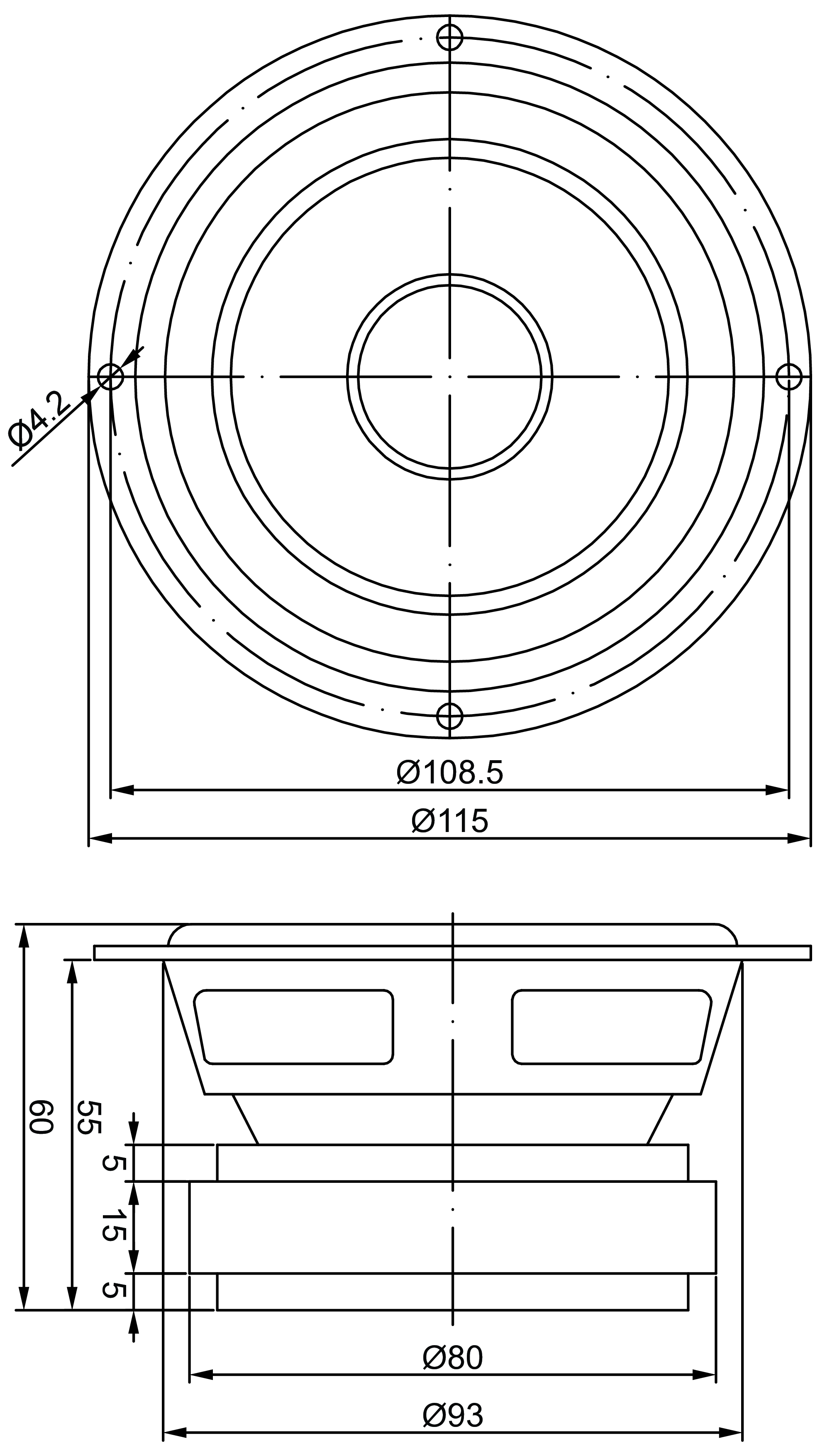 GRS 4SMP-8 Dimensions