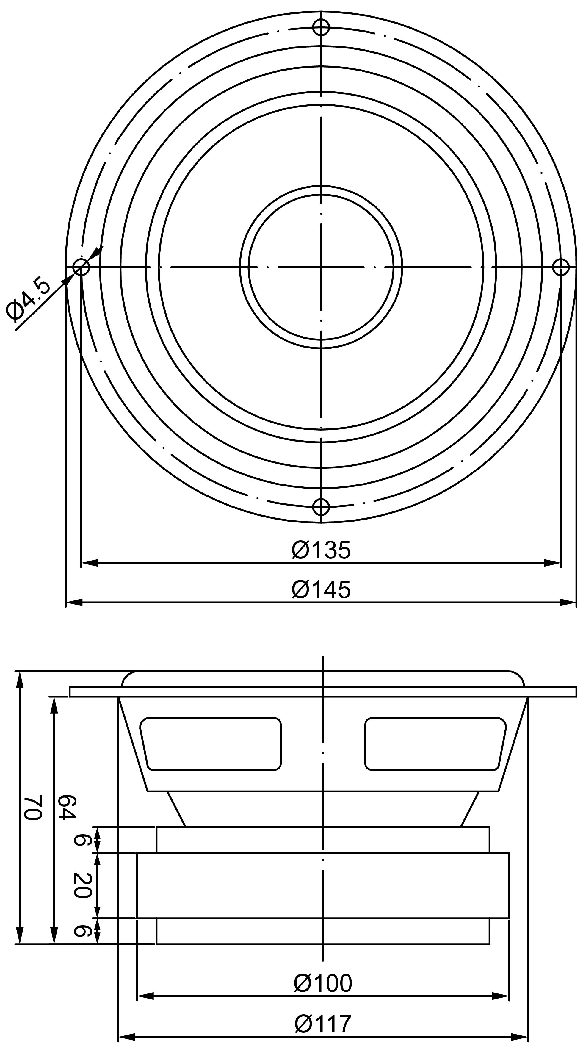 GRS 5SMP-4 Dimensions