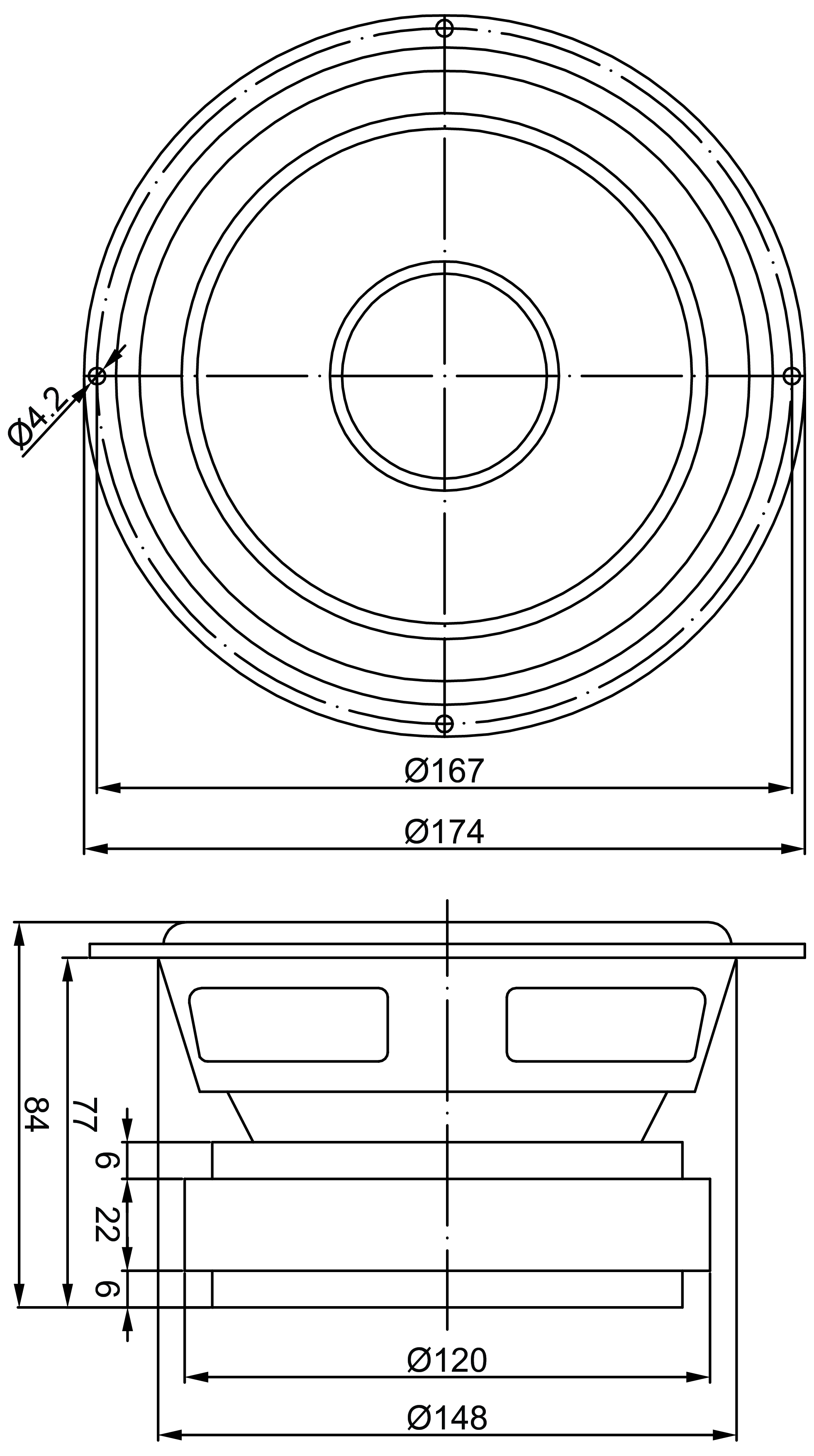 GRS 6SMP-8 Dimensions
