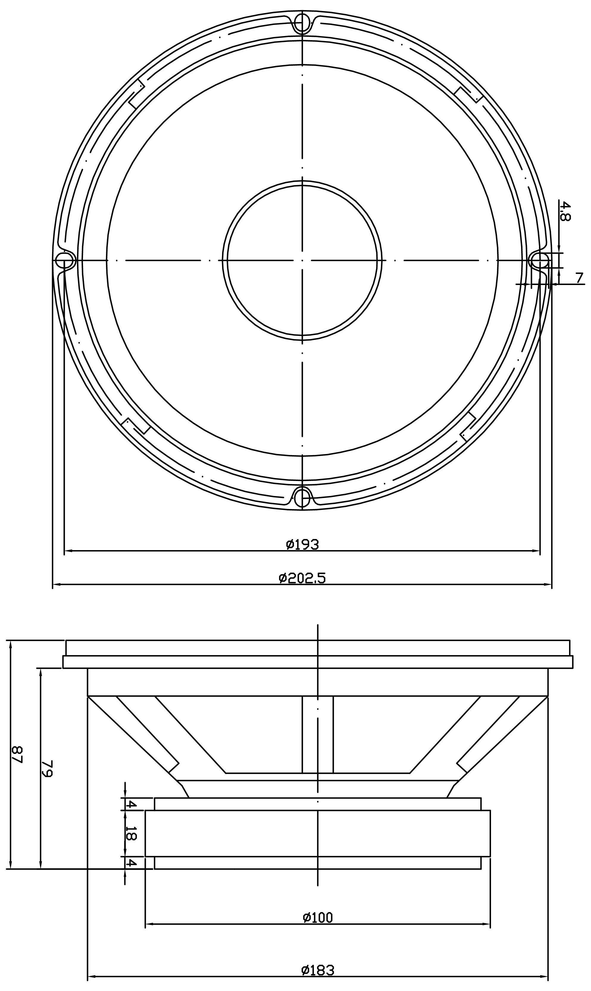 GRS 8PR-8 Dimensions