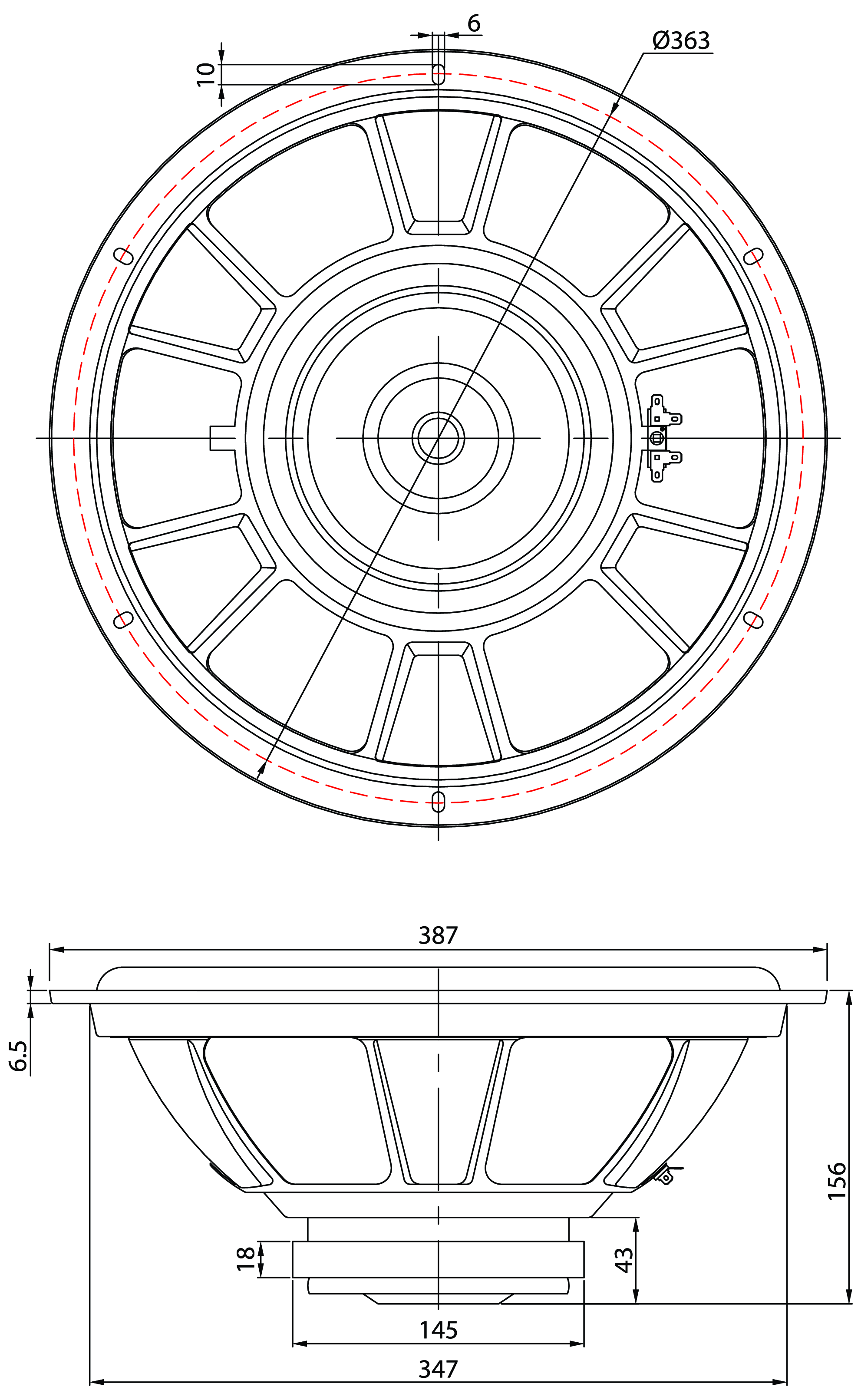 GRS RSRMO-8 Dimensions