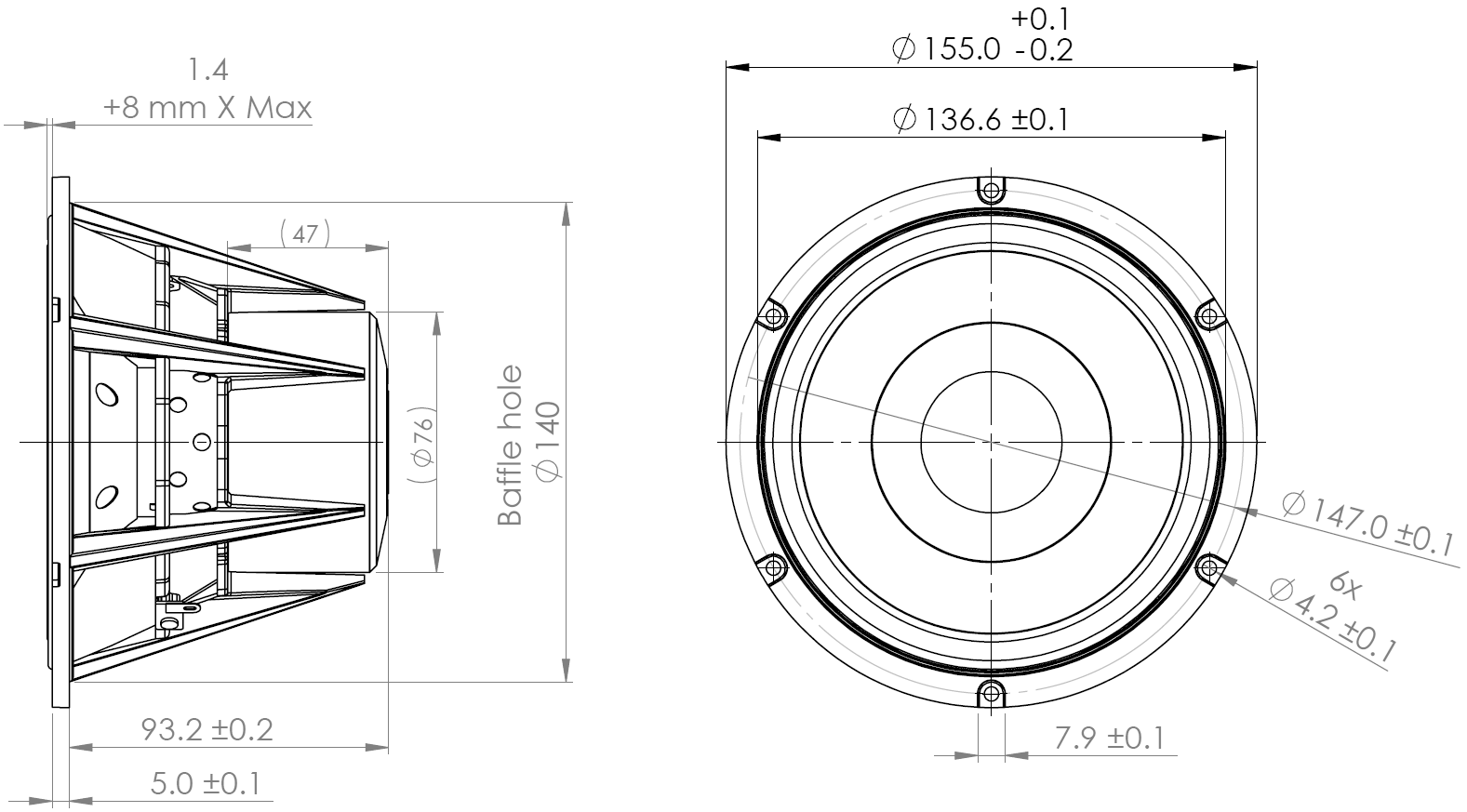 Kartesian Lom155_vKi Dimensions