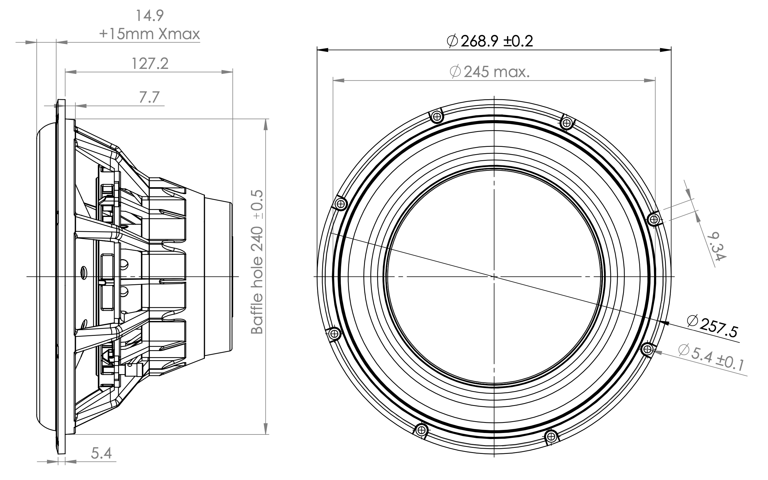 Kartesian Sub265_vKi-S Dimensions