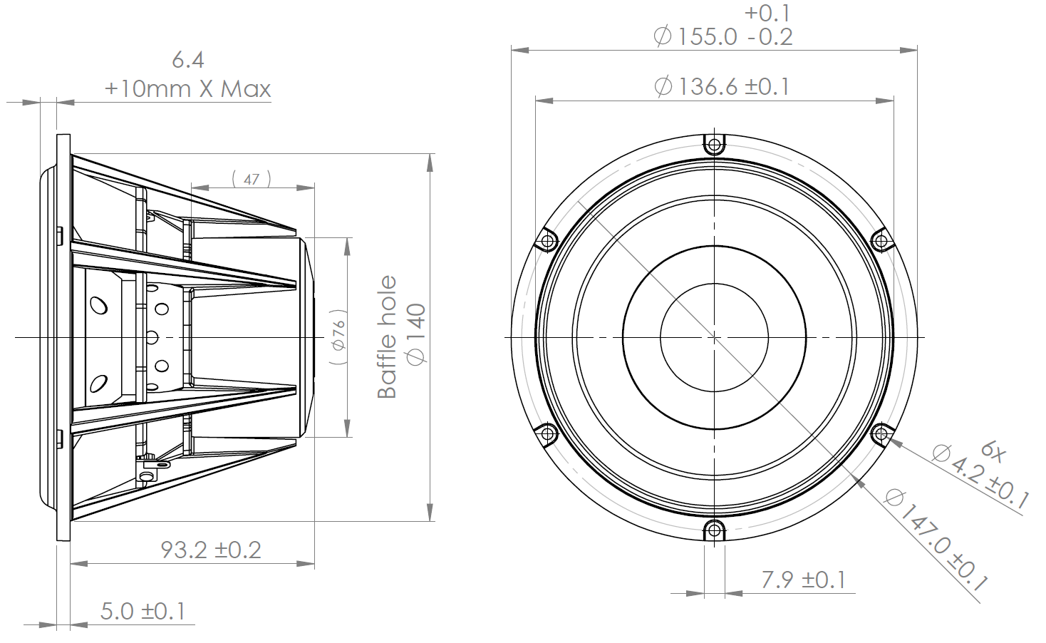 Kartesian Wom155_vKi-C Dimensions
