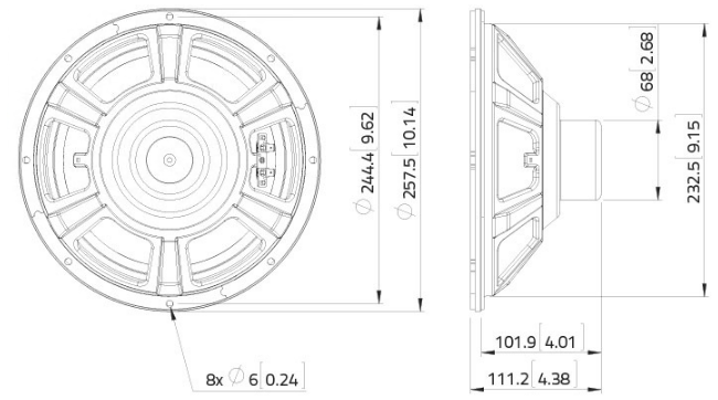 LaVoce NBASS10-20-16 Dimensions