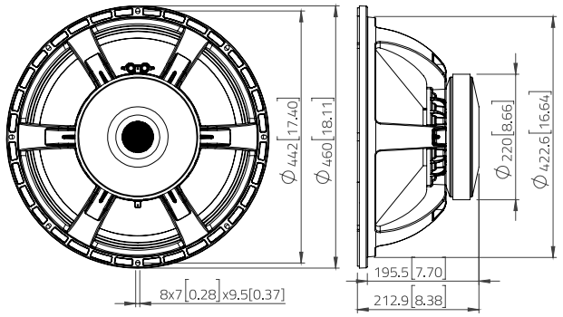 LaVoce SAF184.06 Dimensions