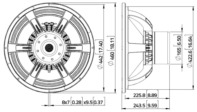 LaVoce SAN184.50iP-1 Dimensions