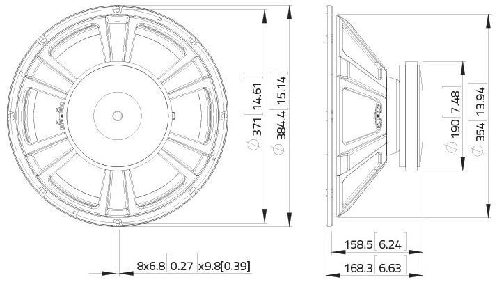 LaVoce SSF153.00-4 Dimensions