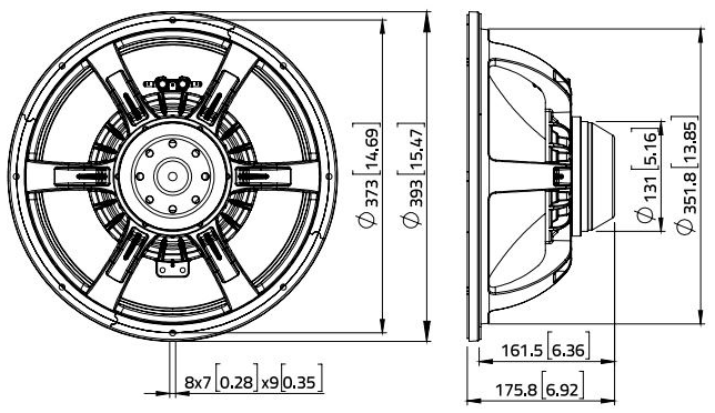 LaVoce WAN153.01-4 Dimensions