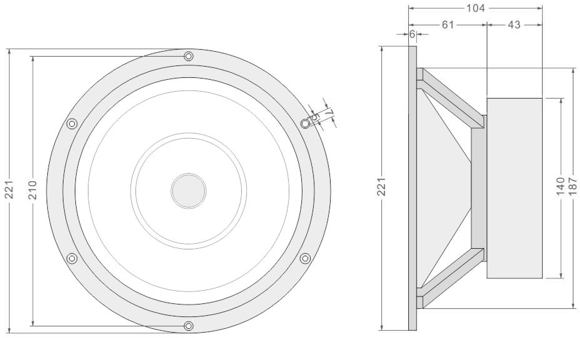Lii Audio Crystal 8 Dimensions