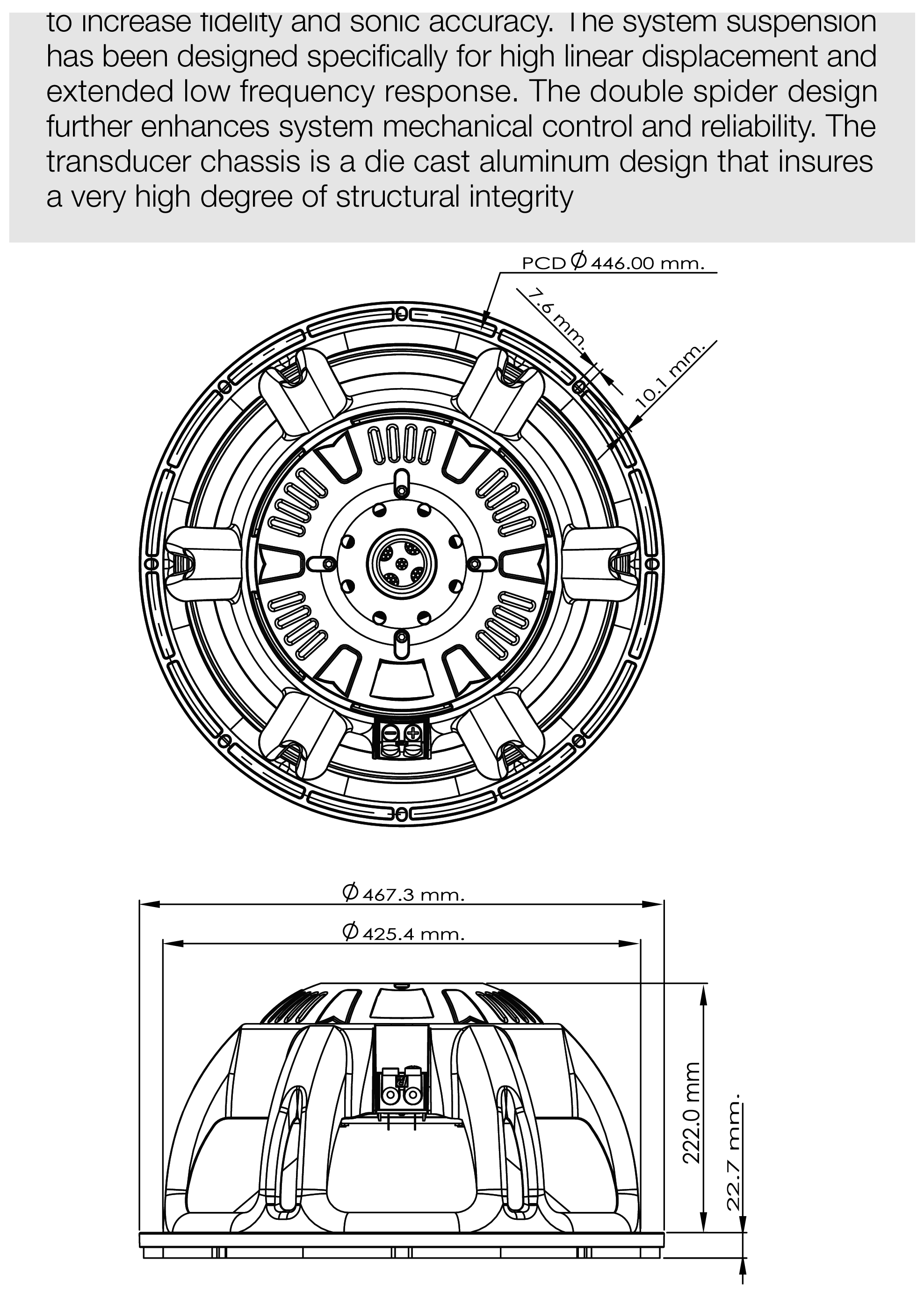 P.Audio P-18N v3 Dimensions